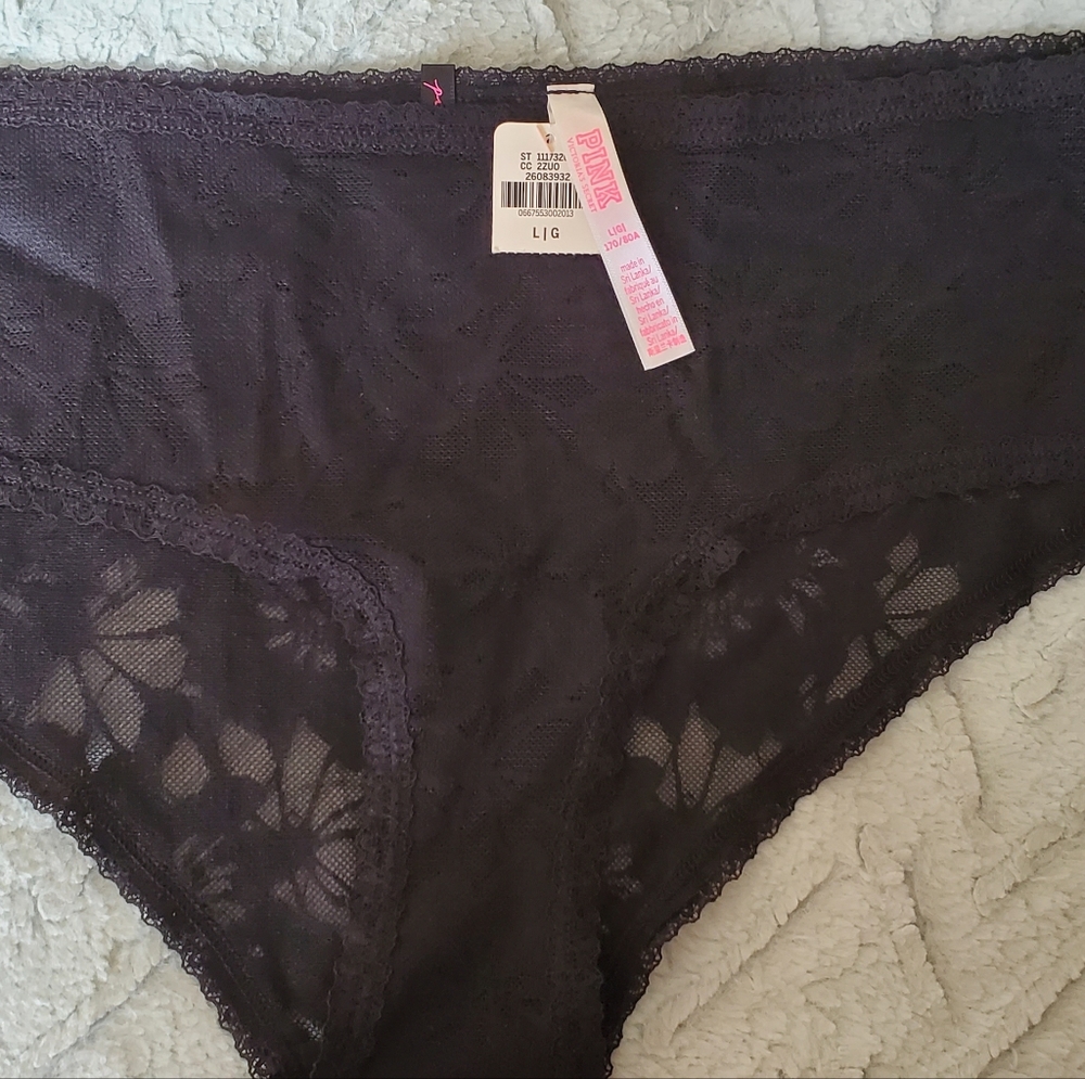 Black lace panty
